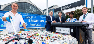 GTR launches new recycling initiative at Brighton train station