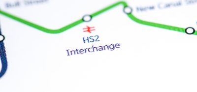 一张地图的特写，显示了HS2的交汇处