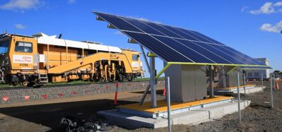 内陆铁路公司已经安装了信号太阳能电池板。