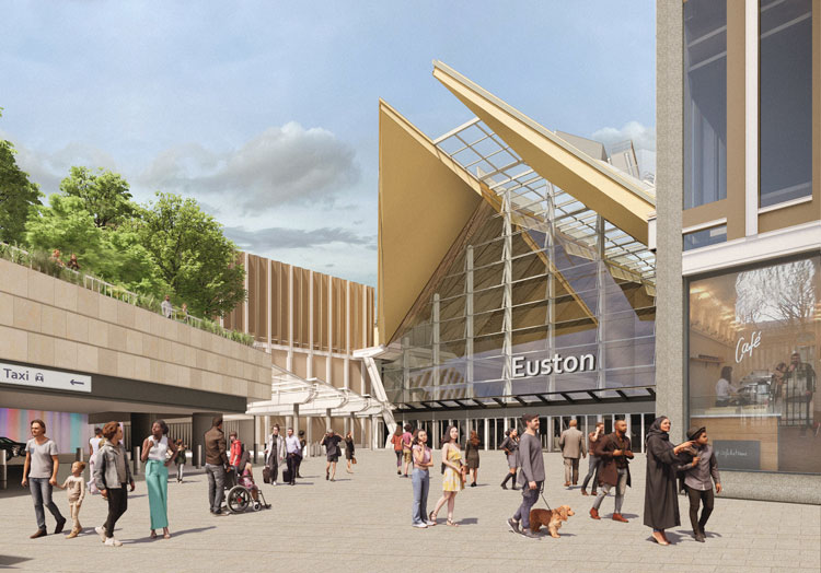 HS2尤斯顿站设计更新2022年11月-北入口