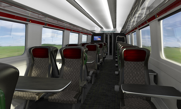 Grand Union火车公司提出了标准车厢的2+1座位结构。