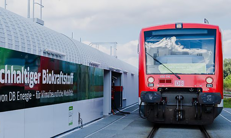 一辆DB Regio火车头现在使用生物燃料