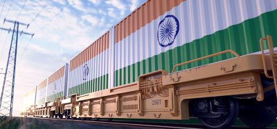 一列印度出口货运列车