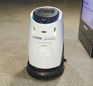 大英吉利投资斯坦斯特德机场火车站清洁机器人
