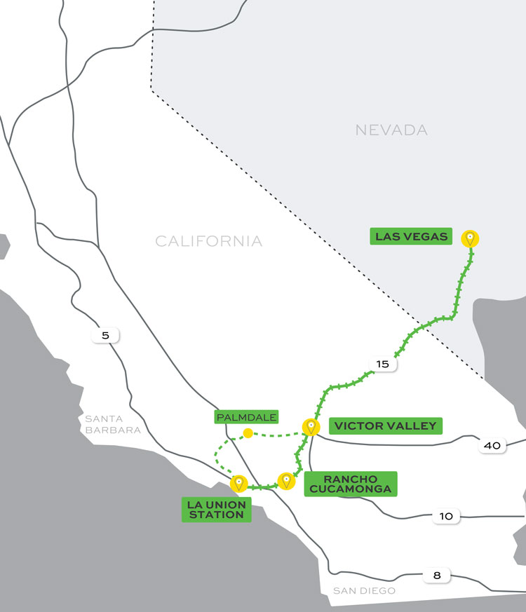 计划揭示了VEGAS-LA高速铁路项目