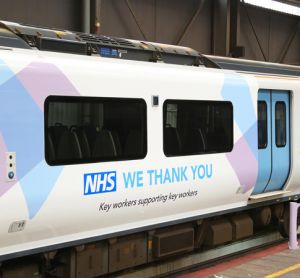 在COVID-19大流行期间，GTR重新命名了三列火车，以支持NHS