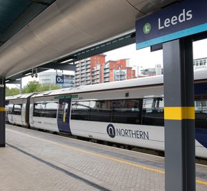 Northern train at Leeds station