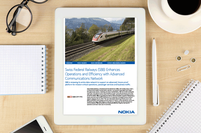 瑞士联邦铁路公司(SBB)通过先进的通信网络提高了运营效率