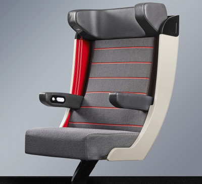 法国国营铁路公司公布了新TGV头等舱座位的设计