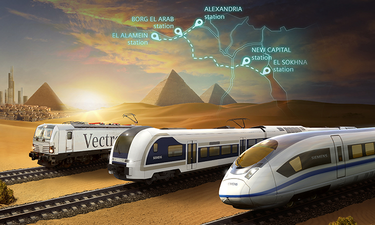 西门子移动公司将在埃及设计、安装和调试第一个高速铁路网