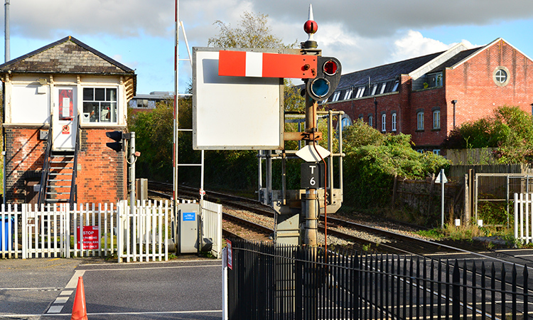 Signalling outside Truro station