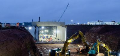 The 5,600 tonne bnridge moving into place - it will carry high speed trains under Coventry to Leamington Spa railway