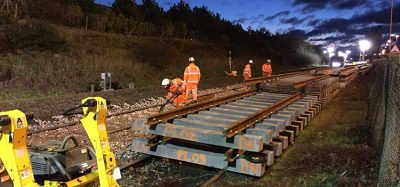 Track replacement taking place