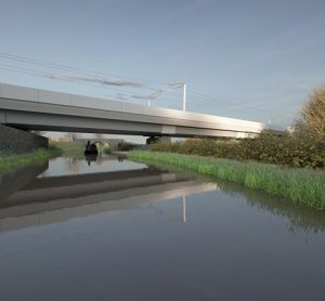 高铁2号发布了计划中的牛津运河高架桥的第一张图片