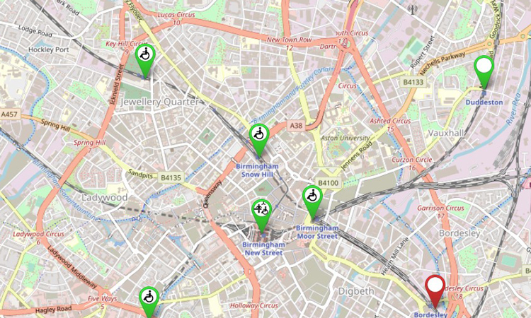 新的交互式地图为英国的每个车站提供无障碍信息