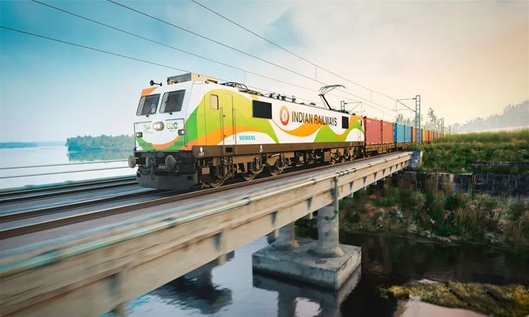西门子移动为印度铁路提供的电力机车