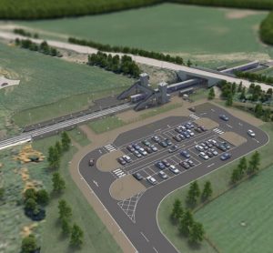 新因弗内斯机场站开始站台建设