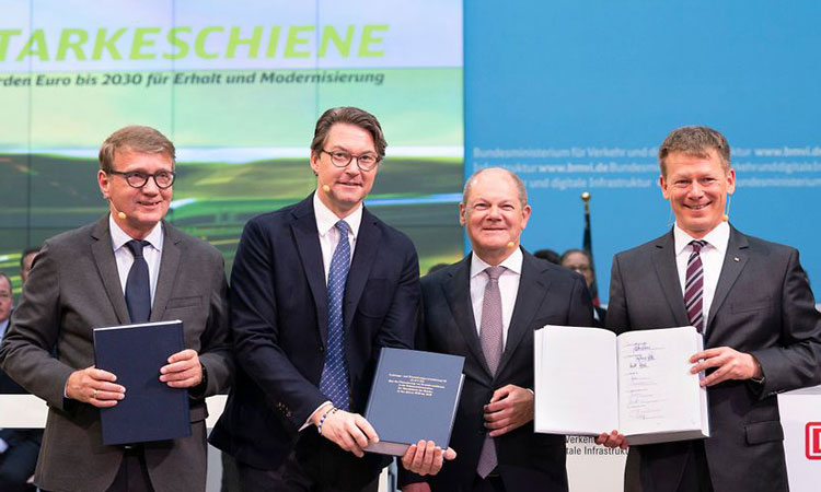 德国批准860亿欧元的铁路网络现代化项目