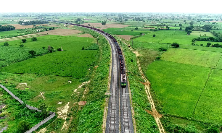 印度铁路公司的货运列车