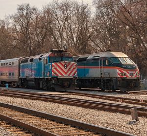 METRA Commuter Trains in the Fox Lake, IL depopt waiting for their scheduled runs to the Union Station Chicago