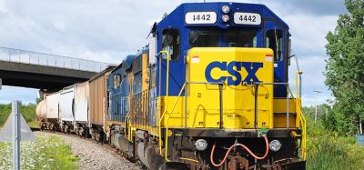 美国纽约州波茨坦的CSX EMD GP38-2S型4442型内燃机车。