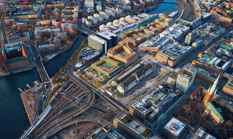 斯德哥尔摩车站竣工后的景象