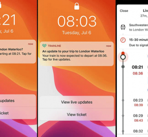 Trainline推出了个性化的应用程序内列车延误通知