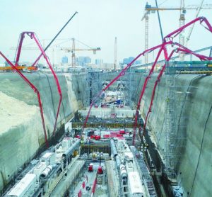 多哈绿线的建设和隧道建设